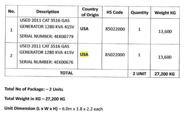 Equipment Hound. Equipment marketplace. CAT 3516 Gas x 2 units Priced ...